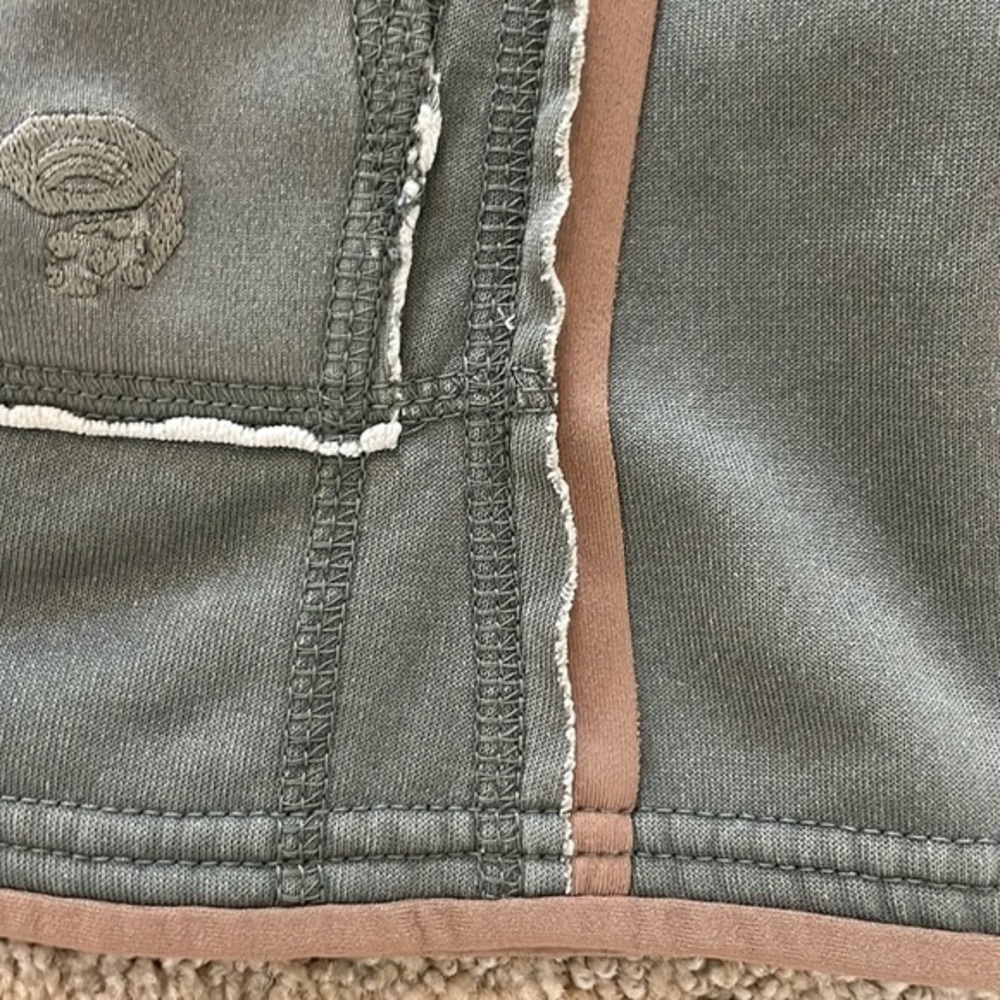 Mountain HardWear Raw Hem Distressed Zip Up Mock Collar Jacket - Picture 8 of 9